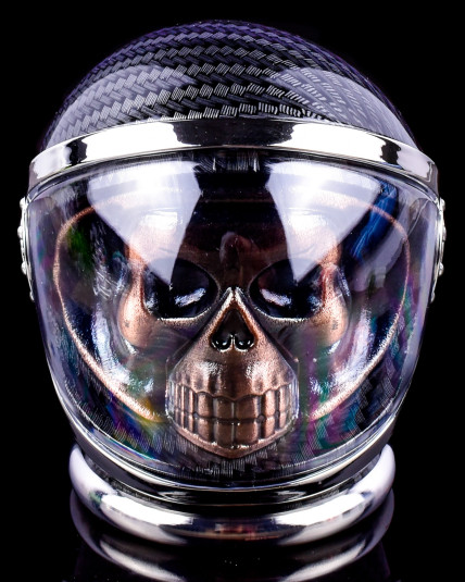 Skull Helmet Dry Herb Grinder - 63mm - Assorted