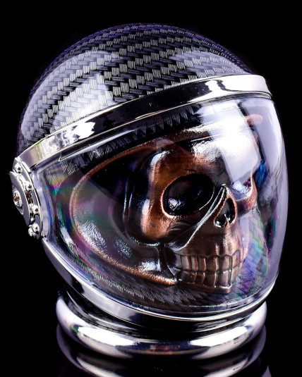 Skull Helmet Dry Herb Grinder - 63mm - Assorted
