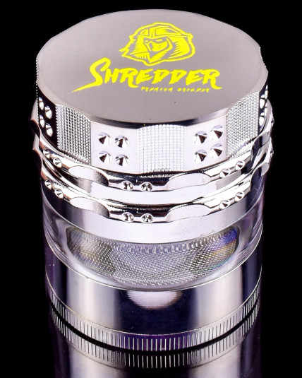 Shredder - Ridged Rim Side Window Grinder 52mm - Silver