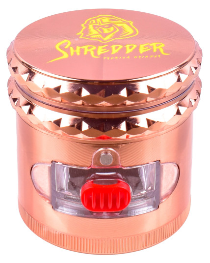 Shredder - See Through Drawer Four Part Hybrid 63MM Grinder - Rose Gold