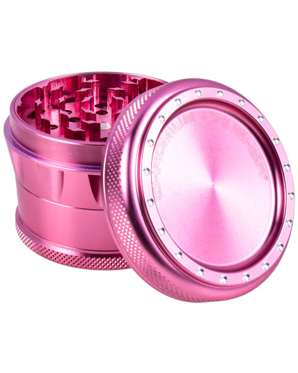 The Loyal - Chromium Crusher® - Precision Four-Part Large Grip Edge Grinder - 62MM - Pink