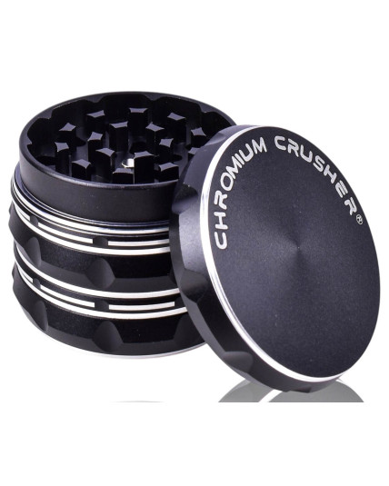 Chromium Crusher® - Four Part Grinder - 63mm - Black/Silver