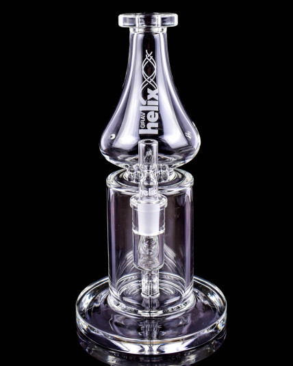 GRAV Helix™ Clear Straight Base Bong