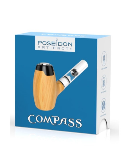 Poseidon Artifacts Compass Vape Battery - Wood