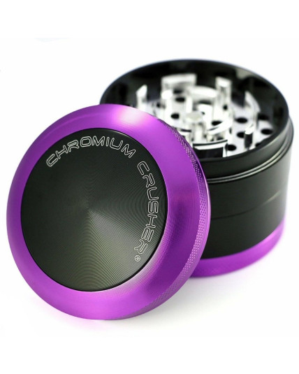 Mighty Morphin Purple Ranger - Chromium Crusher® - Convex Cap Dual Four-Part Grinder - 62MM - Purple