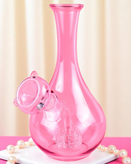 Elegant Pink Vase Bong w/ Bowl
