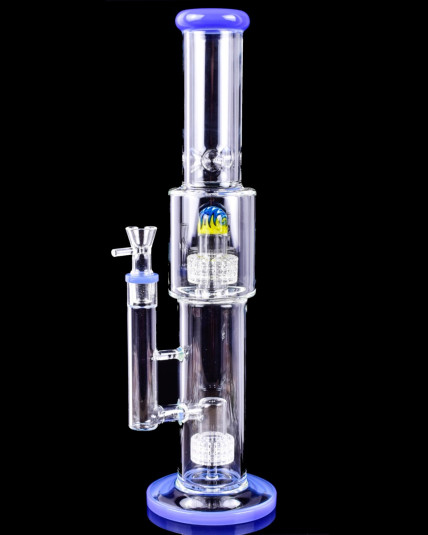 Cyclonic Twirl - 17" Atomic Double Showerhead Tower Bong