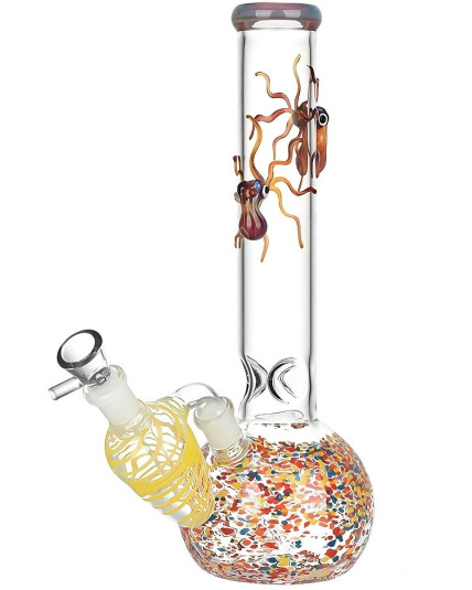 Octopus Frit Bubble Base Bong & Ash Catcher