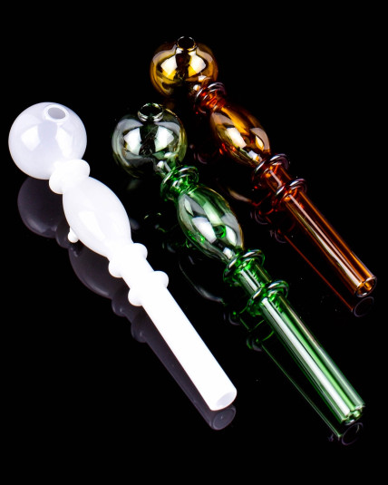 5.5" Color Glass Oil Burner Pipes - 2 Count