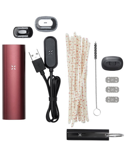 PAX 3 By PLOOM Ultimate Complete Vaporizer KIT For Concentrates And Dry Herb - Burgundy