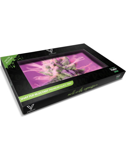 V Syndicate® - Pink Lemonade Glass Rollin' Tray - Shatter Resistant Glass