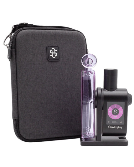 Stundenglass Modul + Dok Deluxe Travel Set - Bubble Glass - Purple Glass