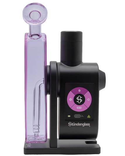 Stundenglass Modul + Dok Deluxe Travel Set - Bubble Glass - Purple Glass