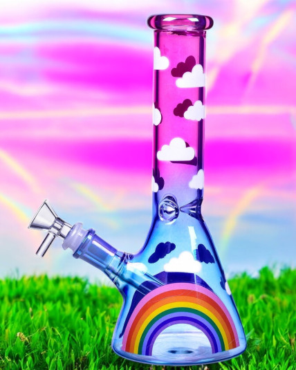 Rainbow Reverie - Color Spectrum Pink Girly Bong