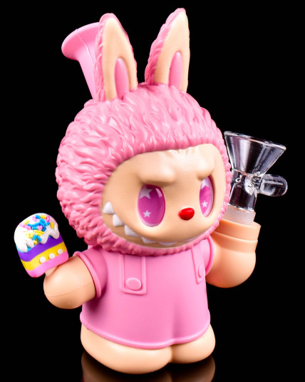 Cute Silicone Creepy Lafufu Bong - Pink