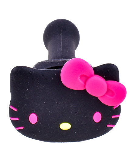 Cute Kitty Silicone Hand Pipe - Black Kitty