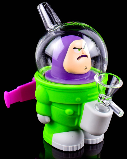 Buzzed Lightyear Glass Silicone Bong
