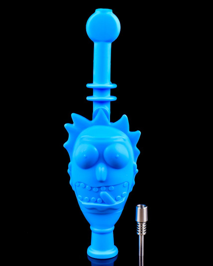 Rick & Morty Silicone Nectar Collector w/ 10mm Titanium Tip