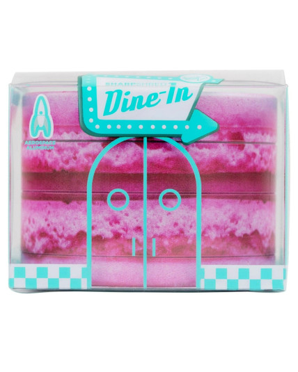 V Syndicate® Macaron: Raspberry 4-Piece SharpShred Dine-In Grinder 63mm