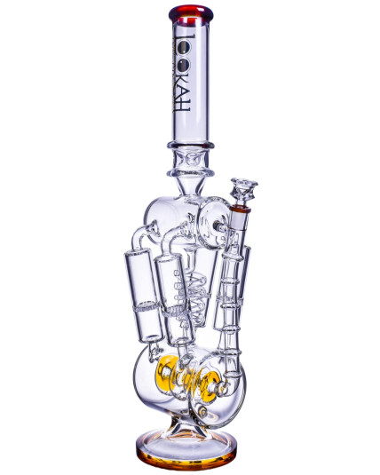 The Tetra - Lookah® - 20" Barrel Perc And Quad Honeycomb Bong