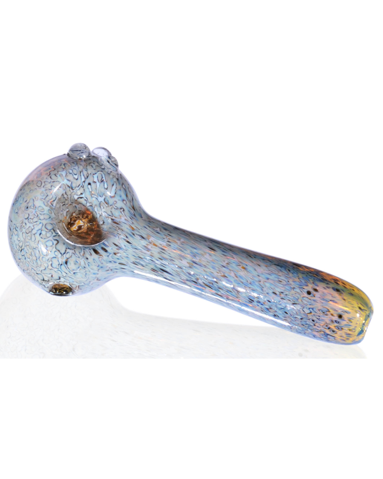 The Wolf Spider - 3” Blue Fumed Glass Spoon Hand Pipe Glass Bowl -SmokeDay