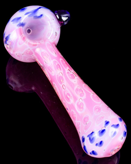 Bubblegum Bliss Pink Glass Hand Pipe
