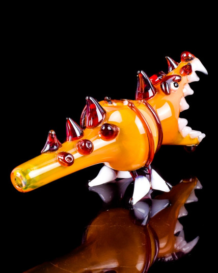 Drakeflame - Spikey Dragon Glass Hand Pipe