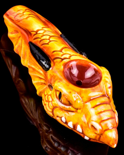 The Fiery Dragon Ceramic Hand Pipe