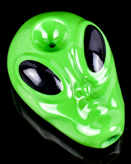 Exo-Smoke - Green Alien Ceramic Pipe