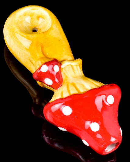  The Magic Mushroom Ceramic Hand Pipe