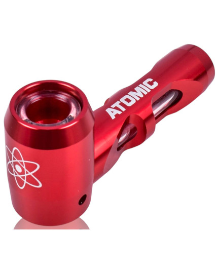 Atomic Glass - Metal Encased Hitter Hand Pipe