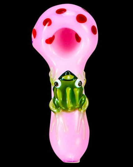 Flying Frog - 4" Frog Glass Hand Pipe