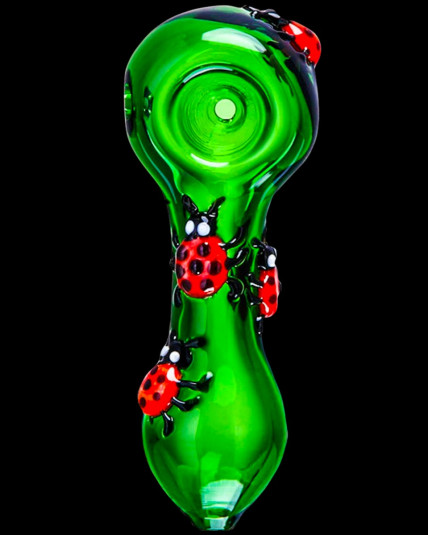 Red Bug Glass Hand Pipe