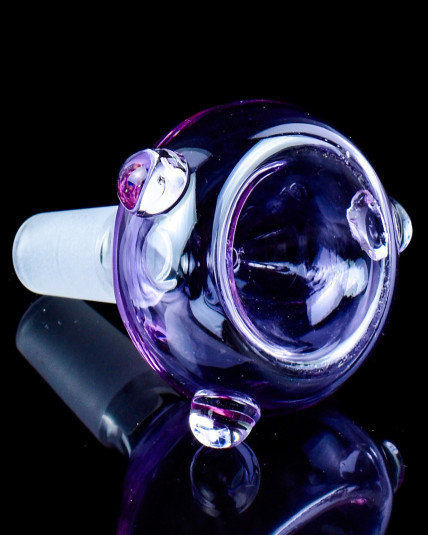 Triclops Orb - 14mm Male Dry Herb Bowl - Lilac