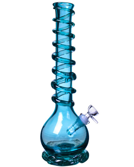 Rosy Ribbon Vase Bong - Teal