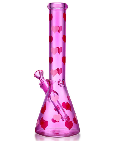 10" Heart Throb Beaker Bong