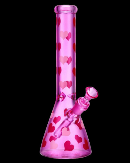 10" Heart Throb Beaker Bong
