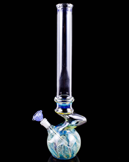 Aura Twist – 20" Fumed Spiral Round Bottom Zong Bong