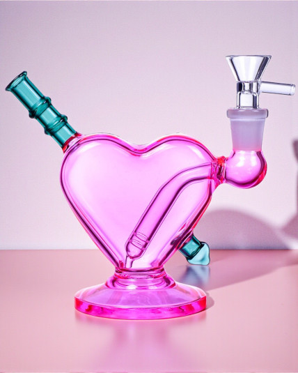 Cupids Heart With Arrow - Pink