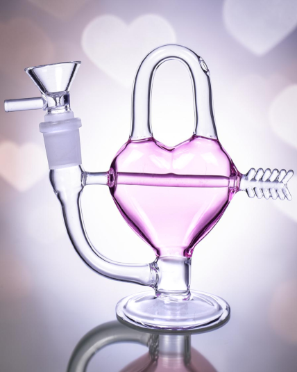 Pink Arrow Cupid Heart Bong
