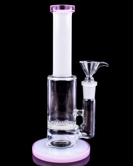 8" Honeycomb Water Pipe - Pink