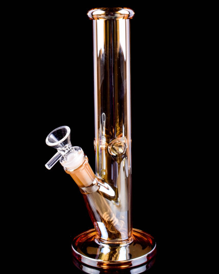 The Spectrum - 10" Electro Plated Cylinder Straight Bong