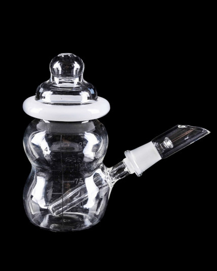 4" Mini Baby Bottle Water Pipe - Oil Rig