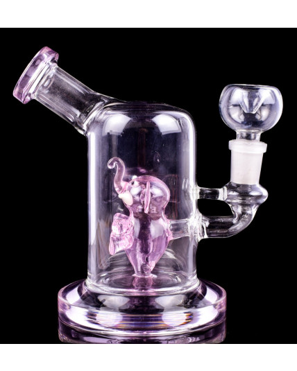 The Tantor - 7" Sprinklered Elephant Showerhead Bong - Pink