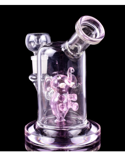 The Tantor - 7" Sprinklered Elephant Showerhead Bong - Pink