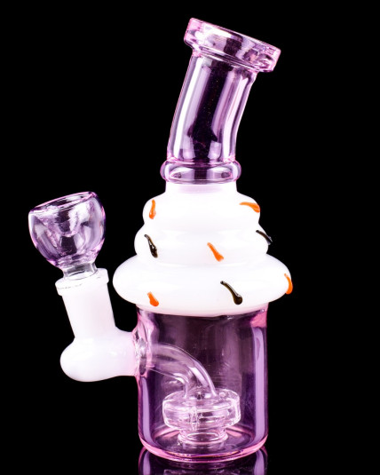 7” Slurpee Donut Cup Bong - Pink Vanilla