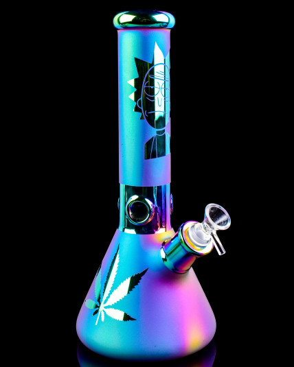 Rick & Morty Iridescent Spectrum Beaker Bong