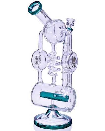 The Maze - Lookah® - 13" Spiral Coil Perc Recycler Bong
