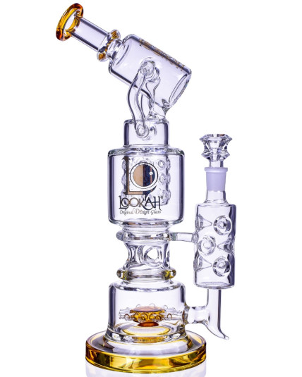 Microscope Triple Stack Multi-Chamber Percolator Bong 