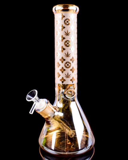 Luxury Louis Fashion Bong - 14" Chameleon Iridescent Beaker Base Bong